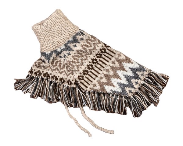 画像1: Woolly Winter Poncho (1)